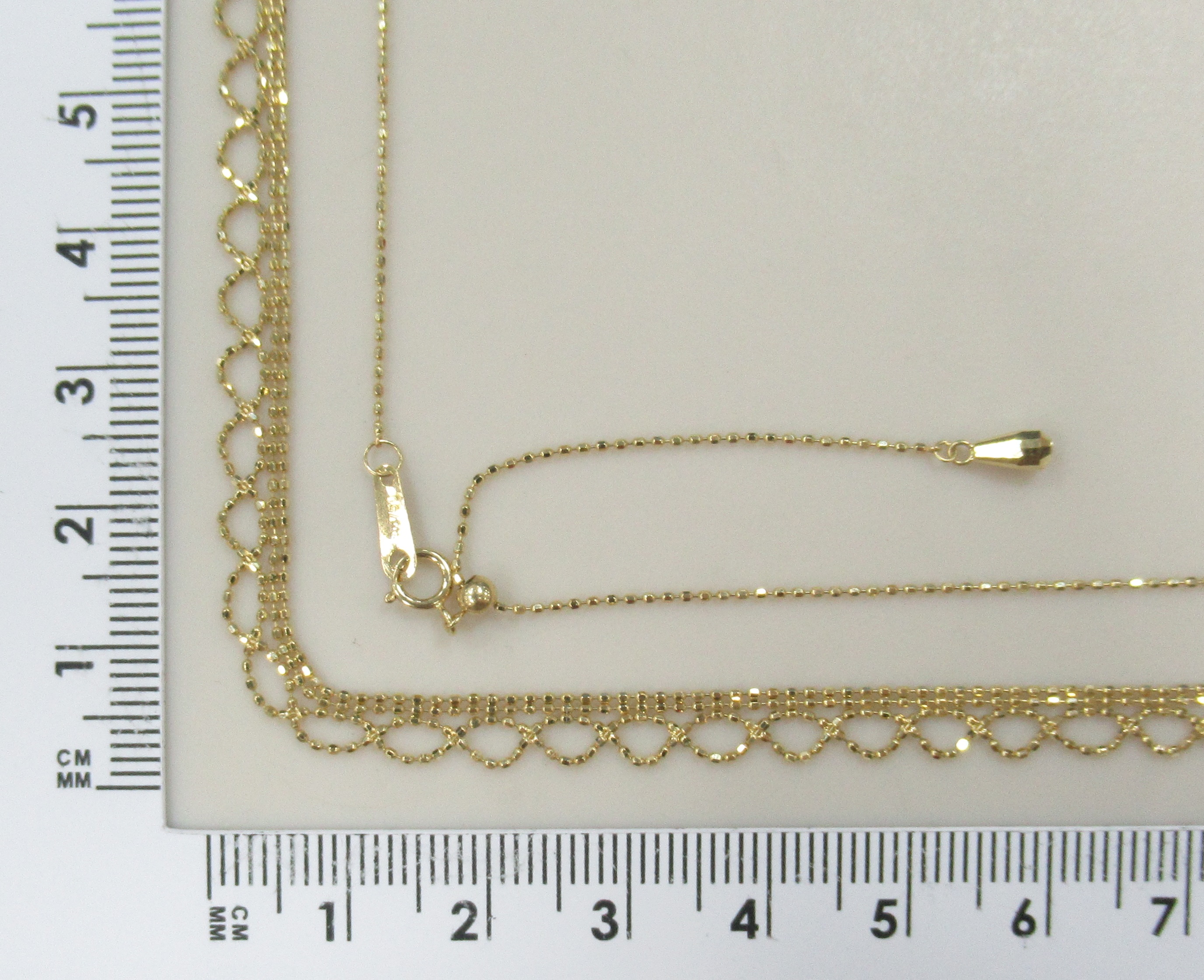 Колье из желтого золота